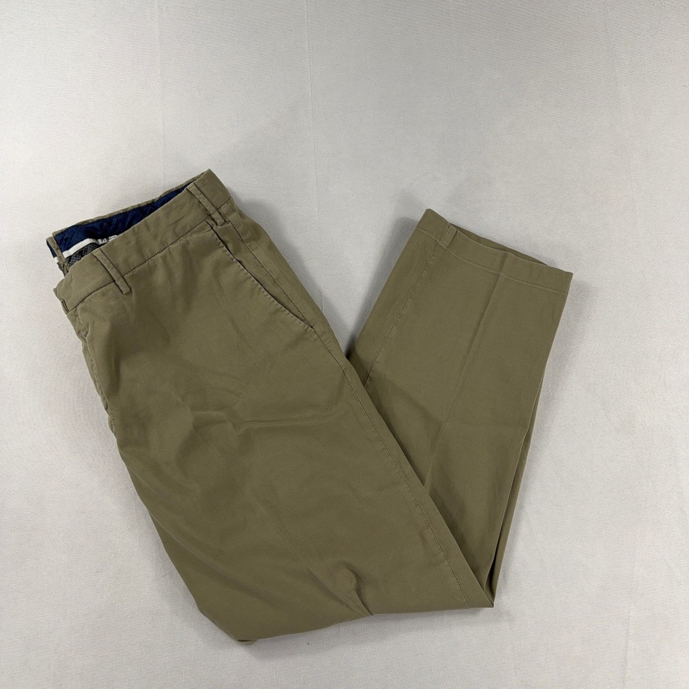 PT Torino Trousers Slim Fit Cotton Cashmere Stretch Khaki Chinos Mens 52/35x27